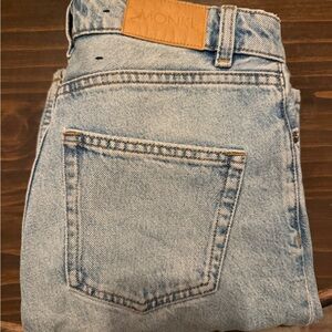 Monki Light Blue High Rise Women's Jeans